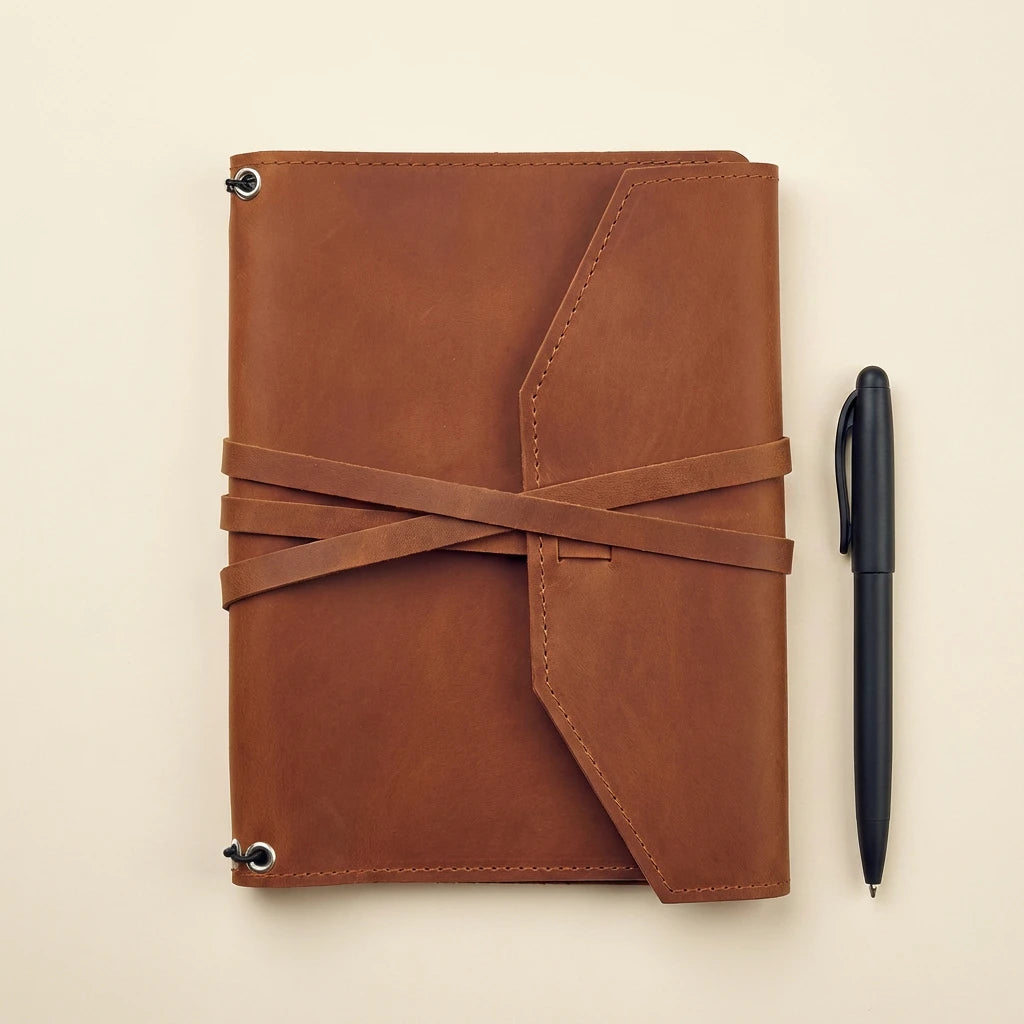 Monogrammed Leather Journal A5