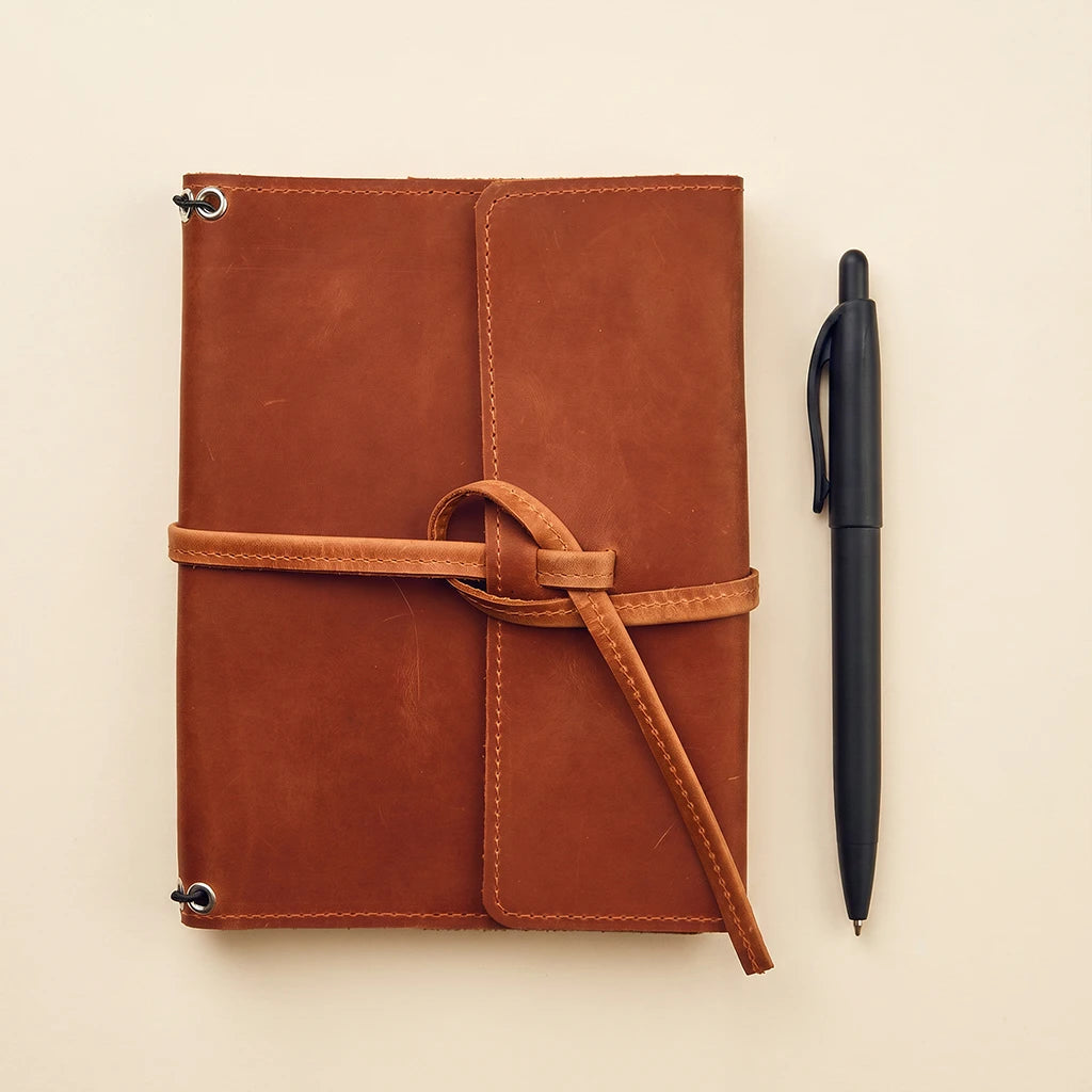 A6 Leather Notebook Cover