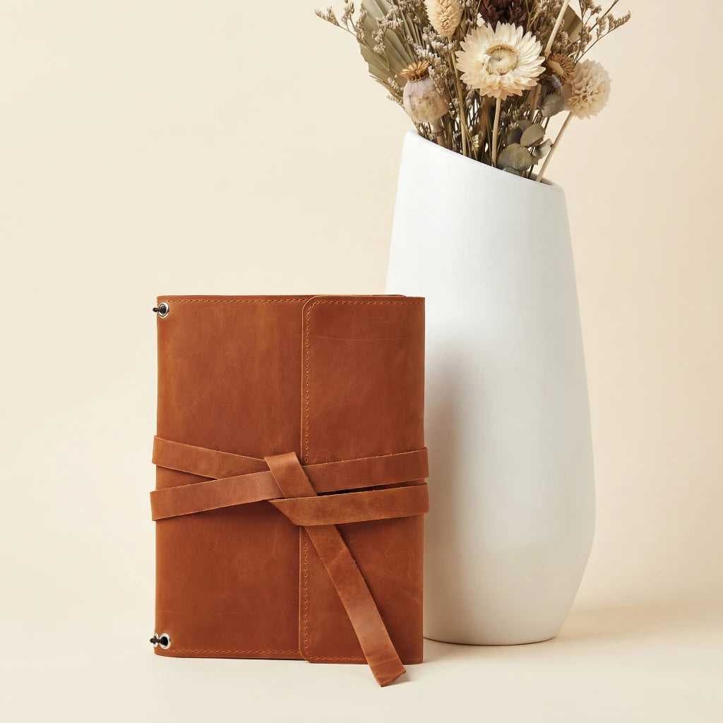 Engraved Leather Notebook