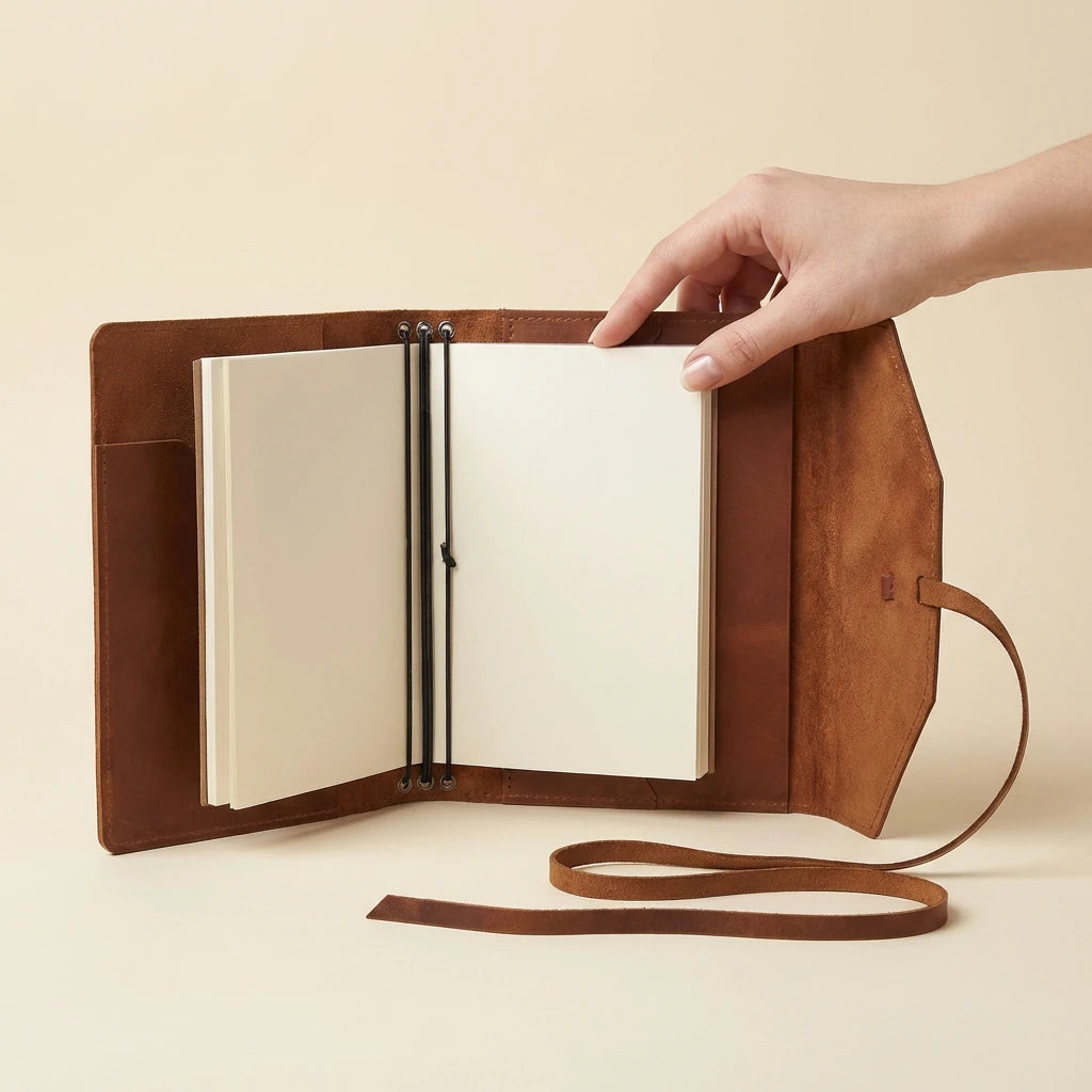 Refillable Leather Notebook