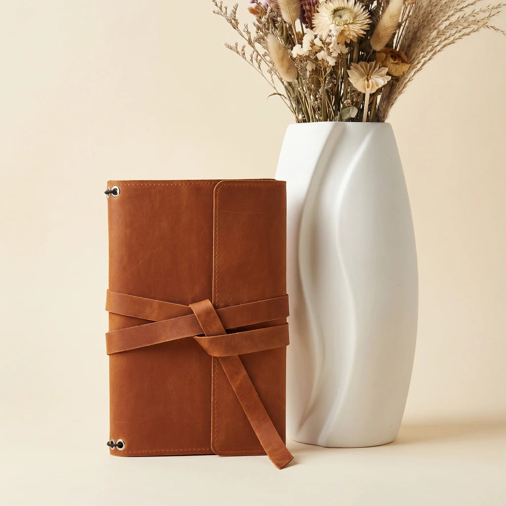 Engraved Leather Notebook