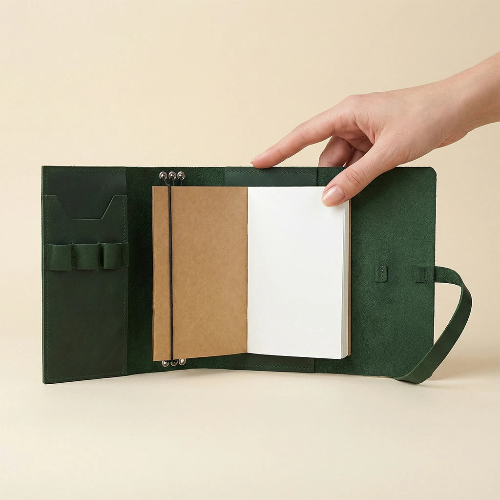 Leather Planner Cover